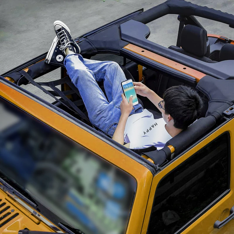 Mesh Cargo Net Roof Top Netting Hammock for 1987-2023 Jeep