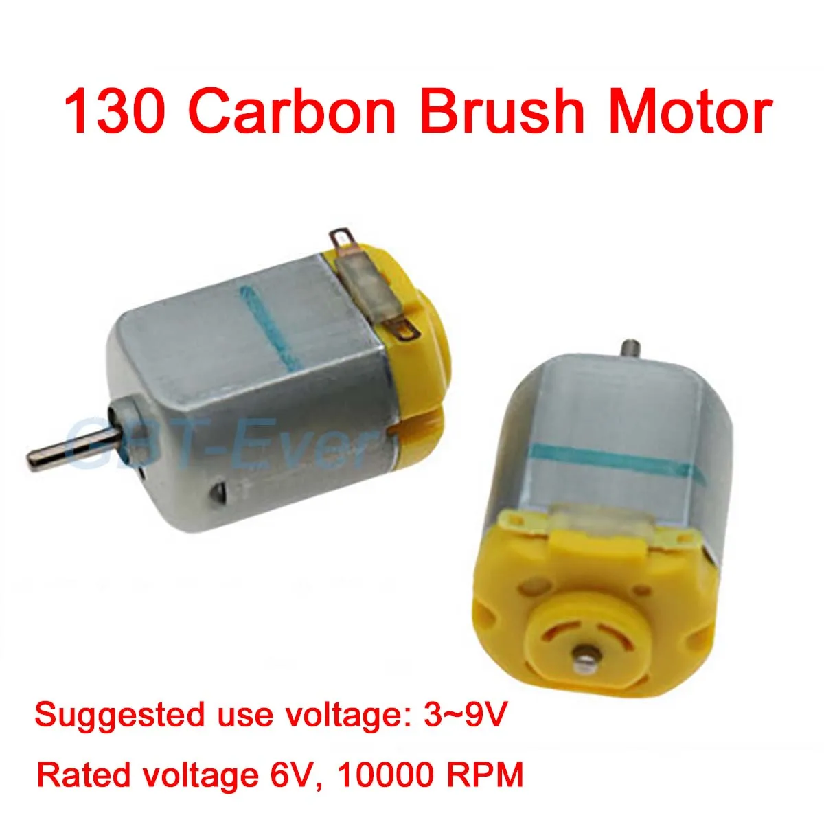 

1Pcs DC3V 6V 9V Strong Magnetic Mini 130 Carbon Brush Motor High Speed DIY 4WD Toy Car Micro 15x20mm Motor