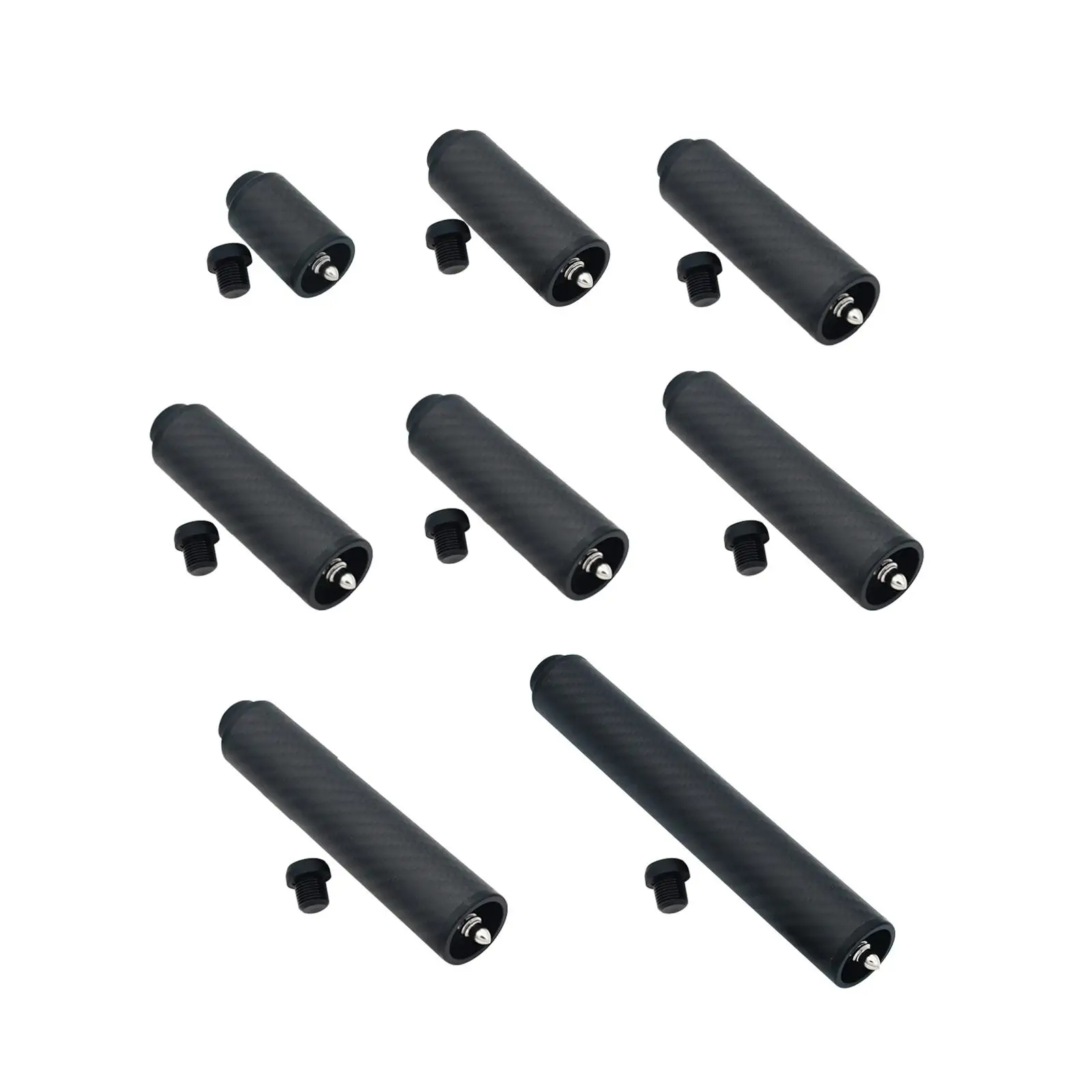 

Billiards Pool Cue Extension Carbon Fiber Cue Stick Extender Snooker Pool Cue Long Extension for Professional Beginners Athlete