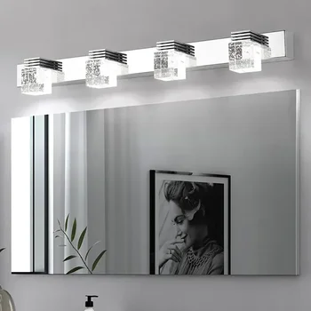 Modern LED Wall Lamp Crystal Sconce For Living Dining Room Bedroom Bedside Bathroom Mirror Home Decor Lighting Fixture Lustre 1