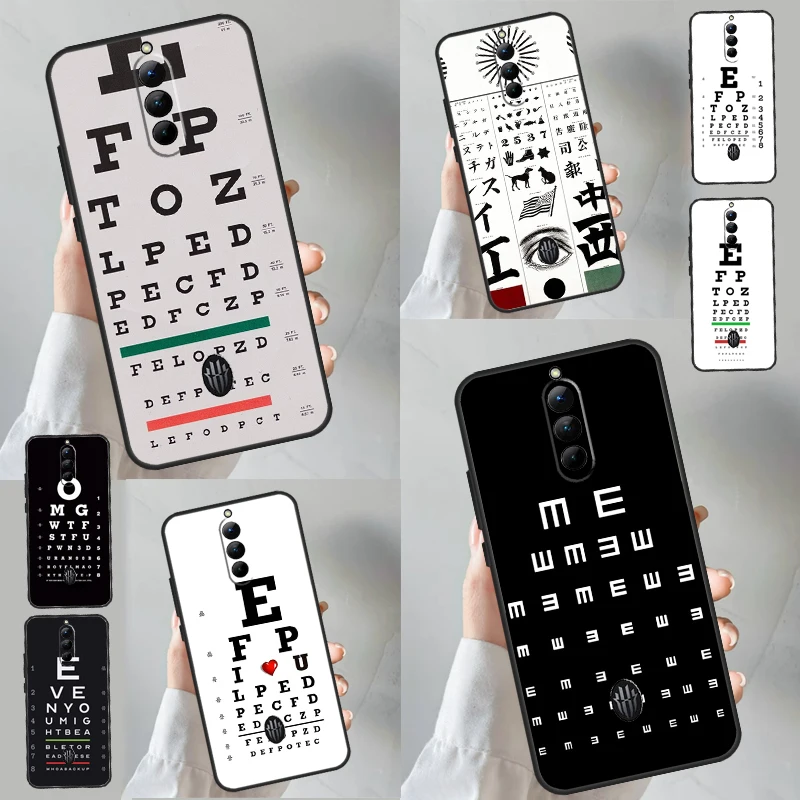 Vision Test Chart Per Nubia Red Magic 8 Pro Cover Per Zte Redmagic 6 7 Pro 6R 5S 6S 7S 5G Soft Capa