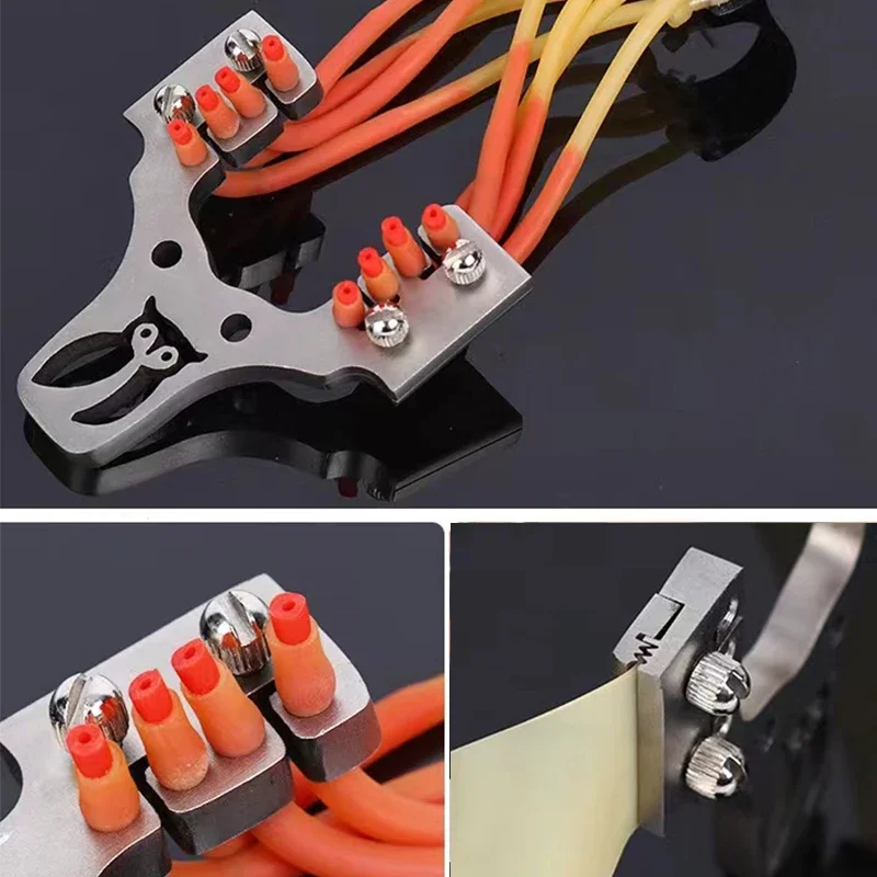 Stainless Steel Multifunctional Slingshot Head 16styles Stainless Steel Multifunctional Slingshot Head 30/40/60 Large Support Head Long Rod Slingshot TTF Accessories