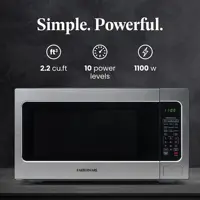 1100W 2.2 cu ft Countertop Microwave Oven With Smart Sensor LED Lighting Child Lock - For Apartments and Dorms 2