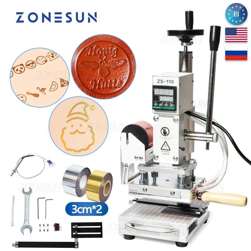 Zonesun ZS110 Verschuifbare Werkbank Thermische Druk Digitale Leer Hout