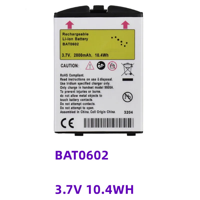

New 3.7V 10.4WH 2800mAh BAT0602 for IRIDIUM BATTERY BAT0602 BAT0401 for 9505A