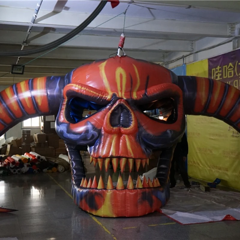 

Hot inflatable devil skeleton skull decoration for Halloween