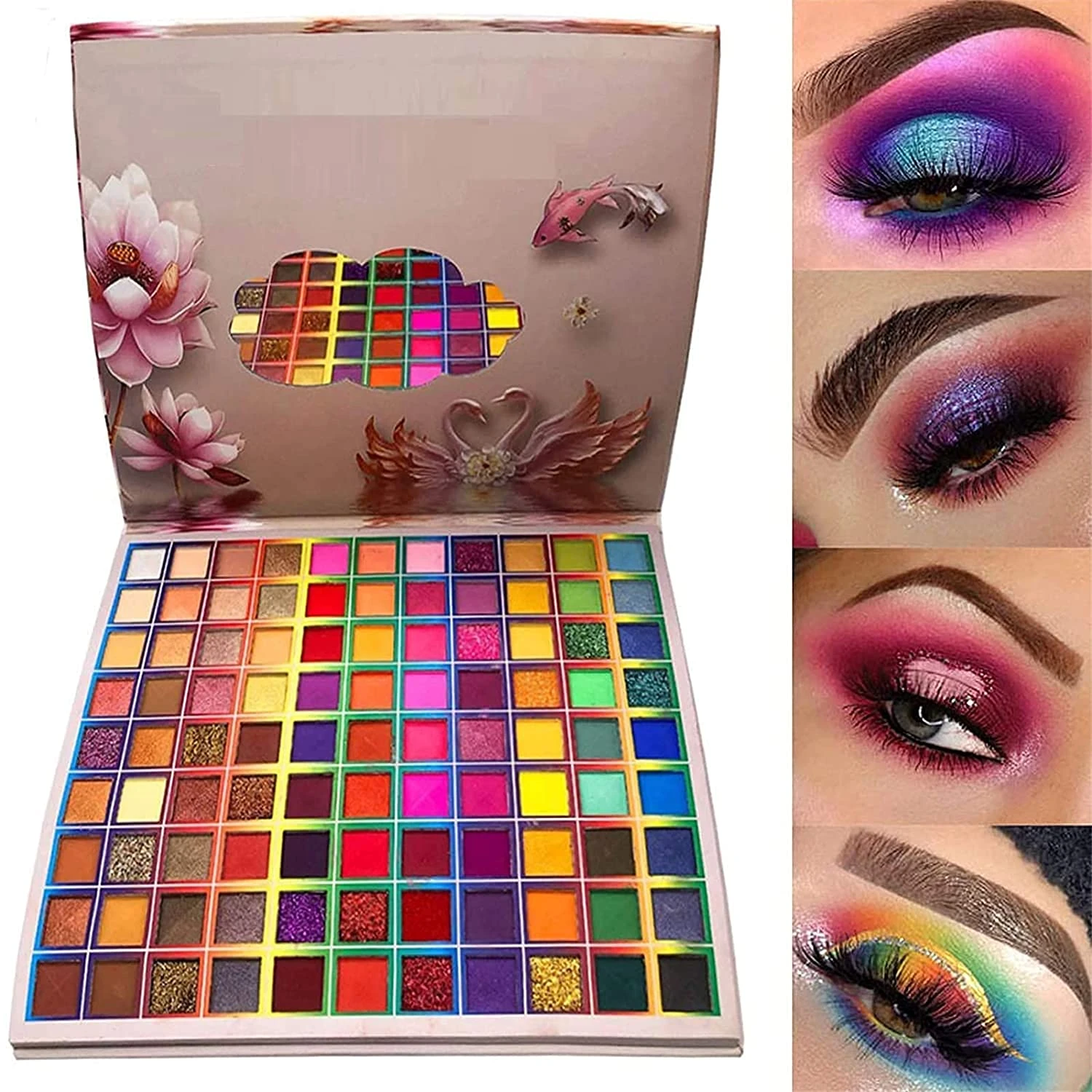 overschot Meander zeven 99 Kleuren Oogschaduw Palet, Regenboog Kleuren Make Up Oogschaduw Palet,  Professionele Hoge Gepigmenteerde Matte Glitter Make Up Pallet|Oogschaduw|  - AliExpress