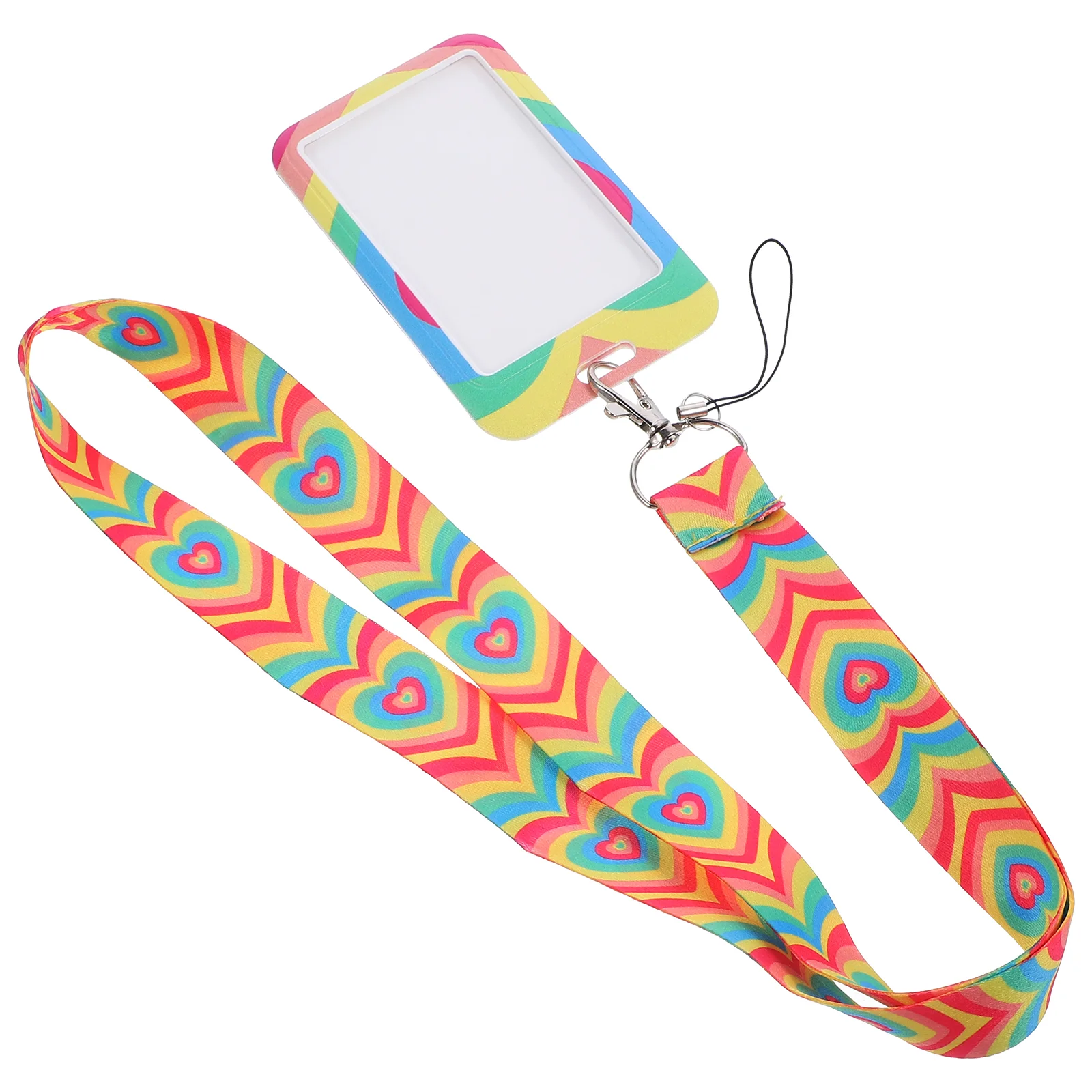 

Picture Holder Card Sleeve Adorable Credit Cover for Student Lanyard Id Students Protector Multifunction Lanyards