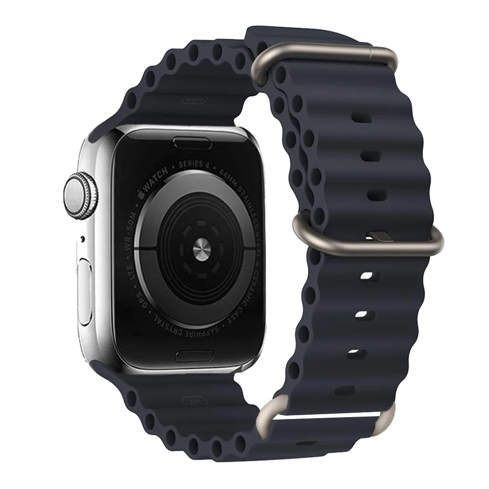 Original Ocean Strap für Apple Watch Band 45 mm 49 mm 44 mm 41 mm 40 mm 38 44 40 mm 1:1 Correa iWatch Serie 10 9 SE 8 Ultra 2 Bänder – Detail 1
