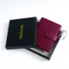 Moterm Firm Pebbled Grain Leather Beetroot Color Genuine Cowhide Planner Rings Notebook Cover Diary Agenda Organizer Journey 6