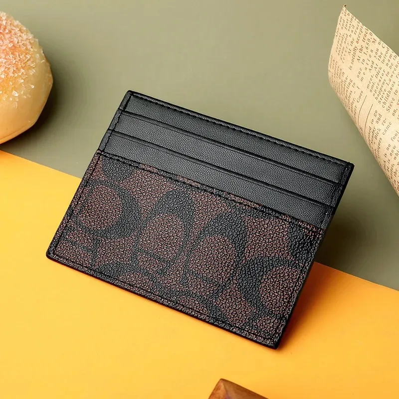 1Pcs PU Leather Card Holder Luxury 2026# Wallets Slim Compact Multiple Slots Organizer For Bank Cards Cash Women's Wallet Bag
