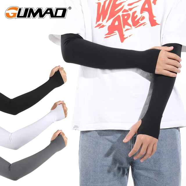 Calentadores de compresión para hombre y mujer, manguitos de protección  solar para deportes, ciclismo, voleibol, correr, pesca, baloncesto -  AliExpress