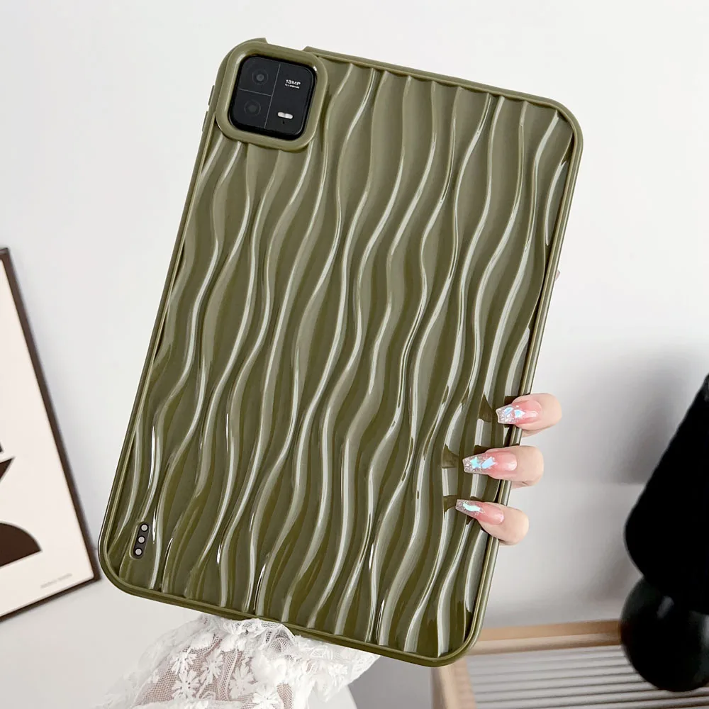 Vibrant Water Ripple TPU Tablet Case - Soft Shockproof Protective Cover, 11 Inch