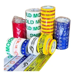 Ruban d'emballage adhésif personnalisé avec logo, produit personnalisé, imprimé, marque, rose, expédition, Bopp