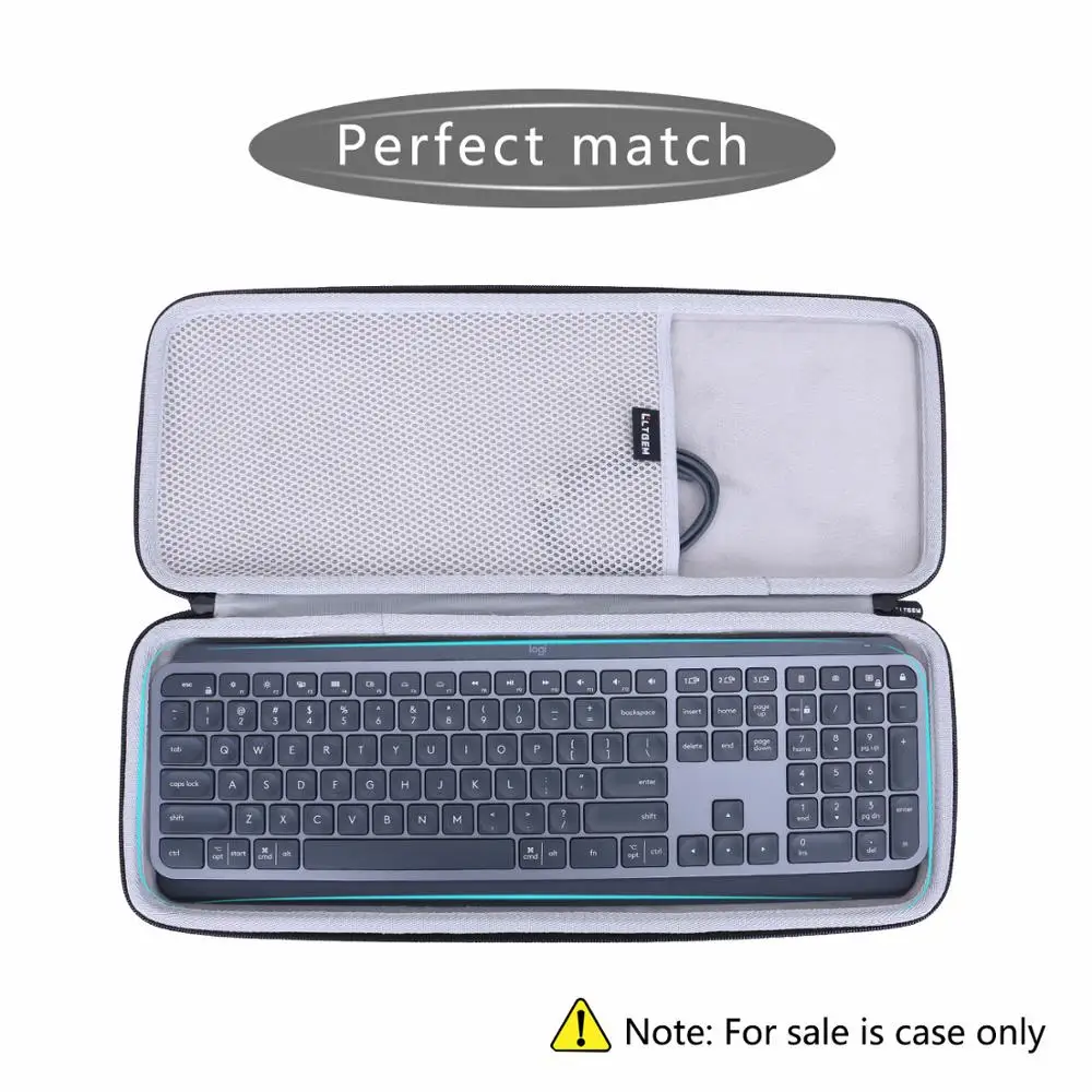 EVA Hard Case For Logitech MX Keys and MX Keys S Advanced Wireless Illuminated Keyboard(only bag)