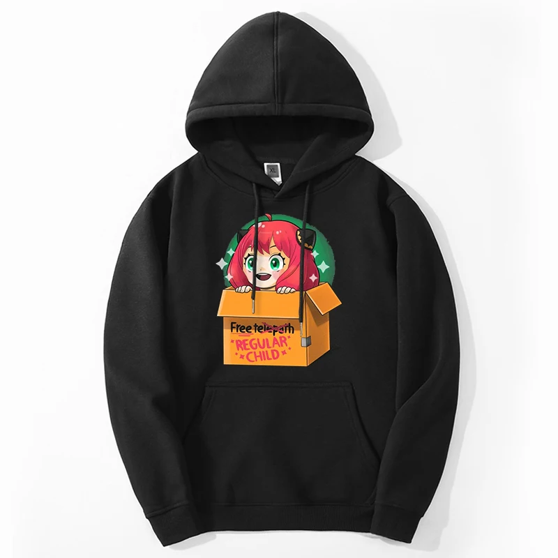 

SPY X FAMILY Japan Anime Hoodies Sweatshirts Men Spy Family Anya Forger Harajuku Streetwear Loose Hip Hop Oversize Sudaderas