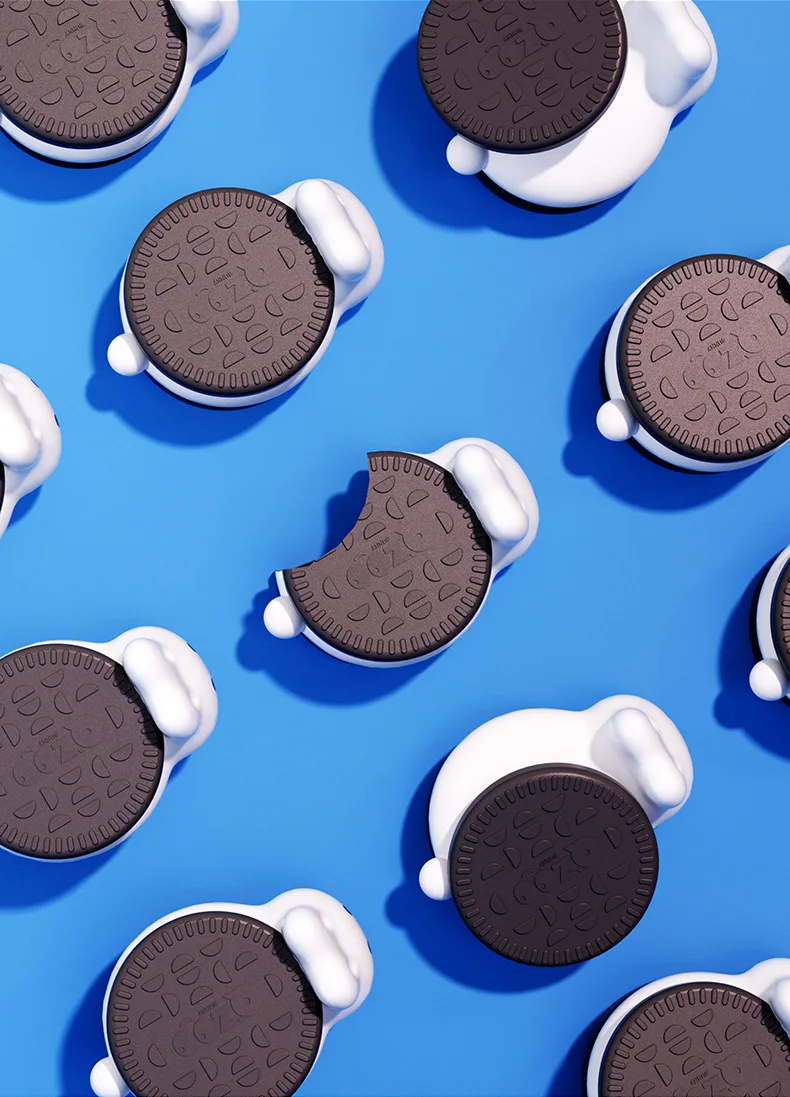 USB Rechargeable Timer Switch LED Night Light Cute Biscuit Rabbit Lamp For Kids Bedroom Dimming Table Pat Lamps Birthday Gift