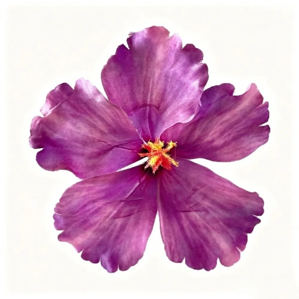Bohemian Summer Hibiscus Flower Hair Clip - Gentle Hold Hair Accessory