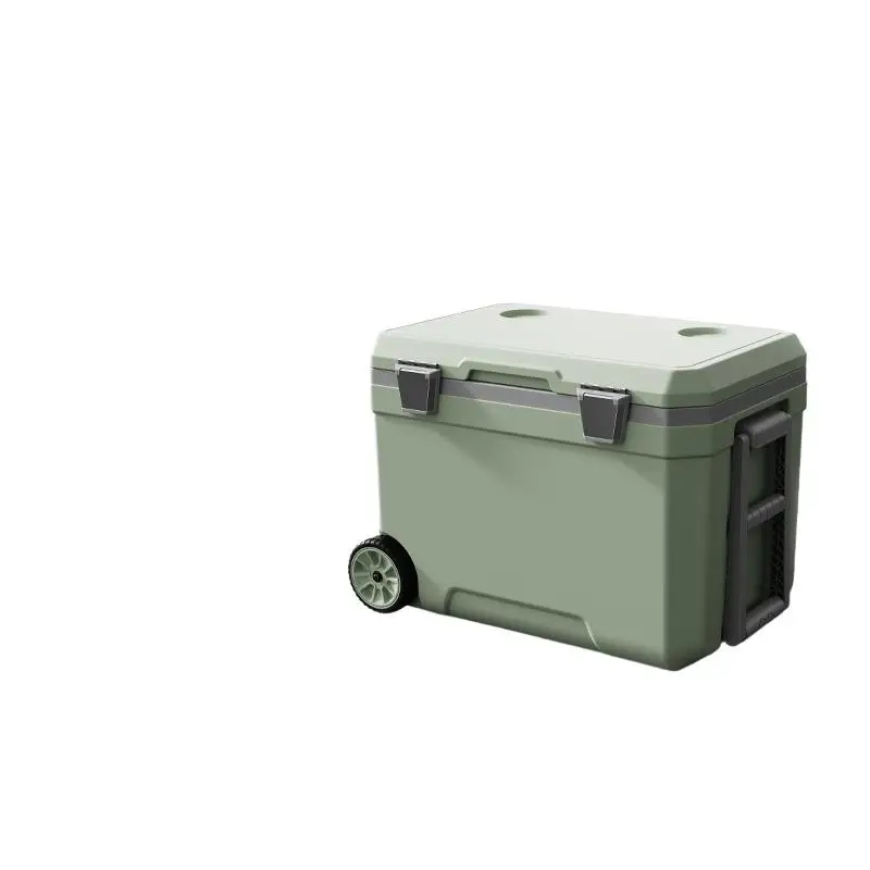 45L Outdoor Trolley with Wheels Incubator Car Fishing Large Capacity Food Freezer Fresh Camping Cooler