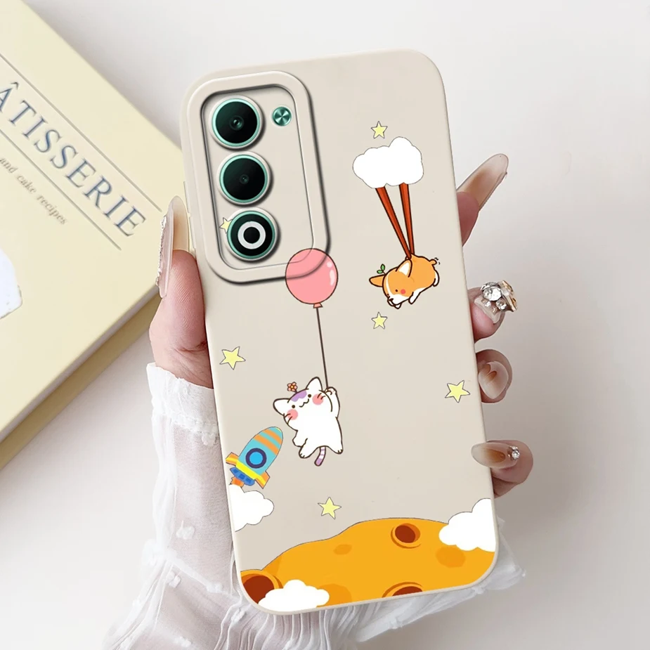 Cute Cat Dinosaur Cartoon Soft Silicone Matte Phone Case