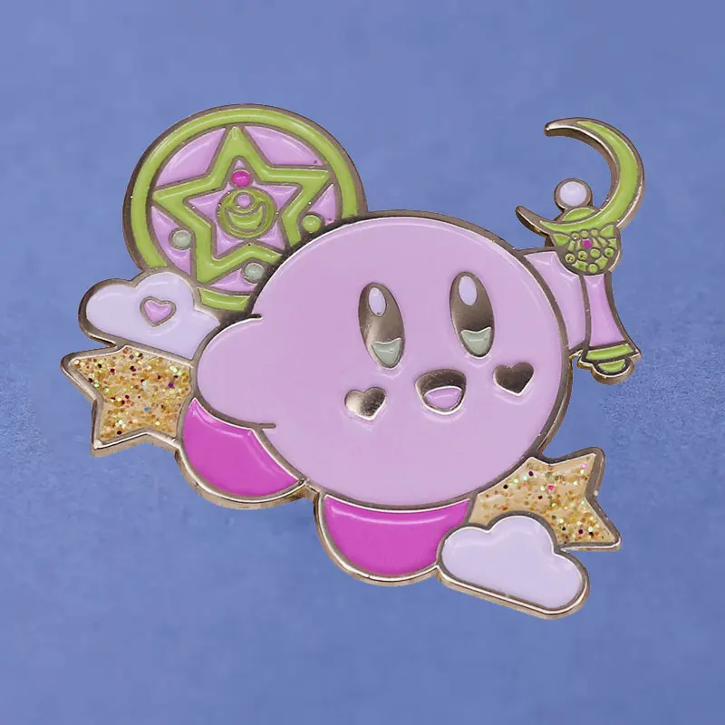

Cute Sailor Moon Kirby Enamel Pin Kawaii Cartoon Magical Girl Lapel Badge Brooch Jewelry Anime Fans Gifts