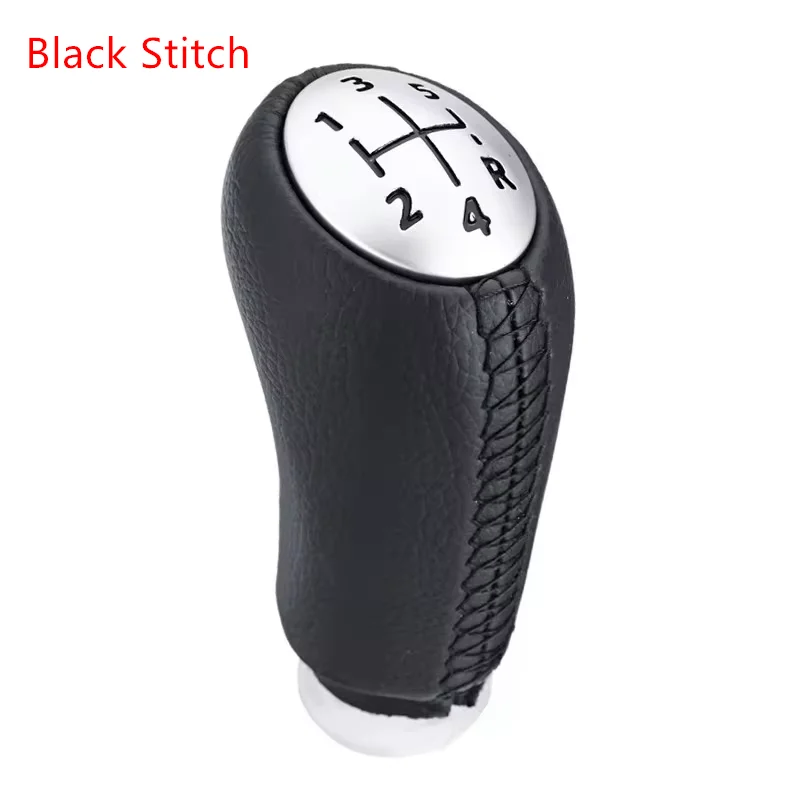 Matte Black and Gray Gear Shift Knob - Ergonomic Design with Headball Grip