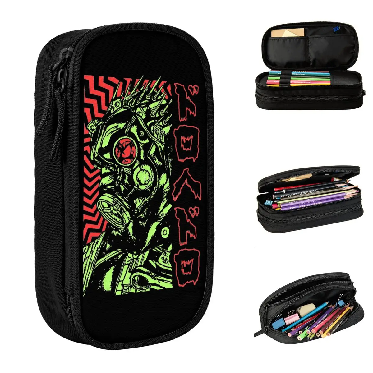 Kaiman Dorohedoro Manga Pencil Case Cute Anime Pen Holder Bags For Student Large Storage Materiale Scolastico Pencilcases Regalo