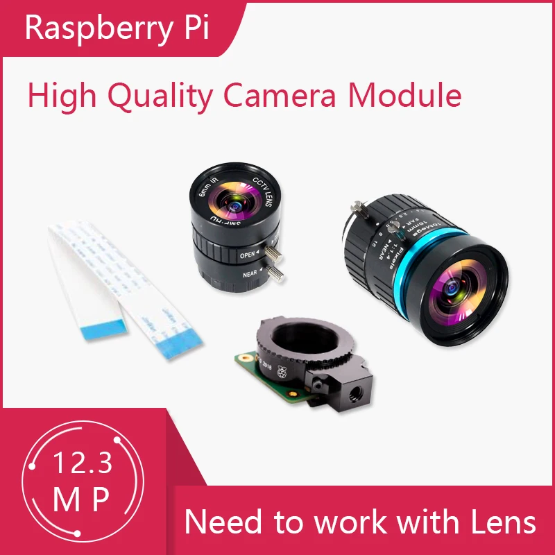 Raspberry Pi High Quality Cameraセット 12.3 MP Raspberry Pi High Quality Camera with Sony IMX477