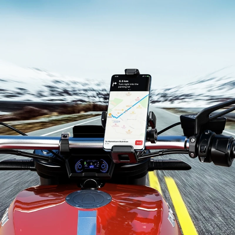 Dropship Bike Phone Holder Mount Motorcycle Handlebar Phone Mount Clamp One Hand Operate