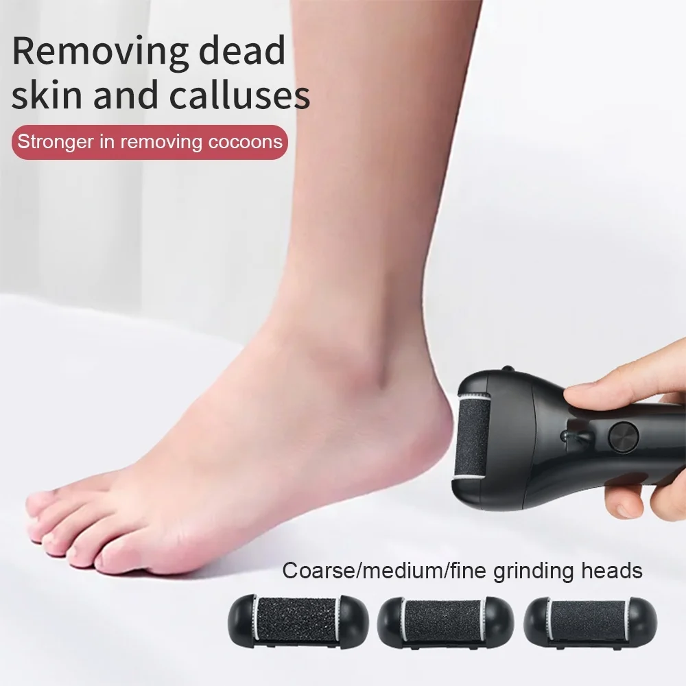 Portable Electric Foot Heel Care Tool Tool Feet Heels Skin Remover Cuticle File Set USB Pedicure For Men Women_voghion.com