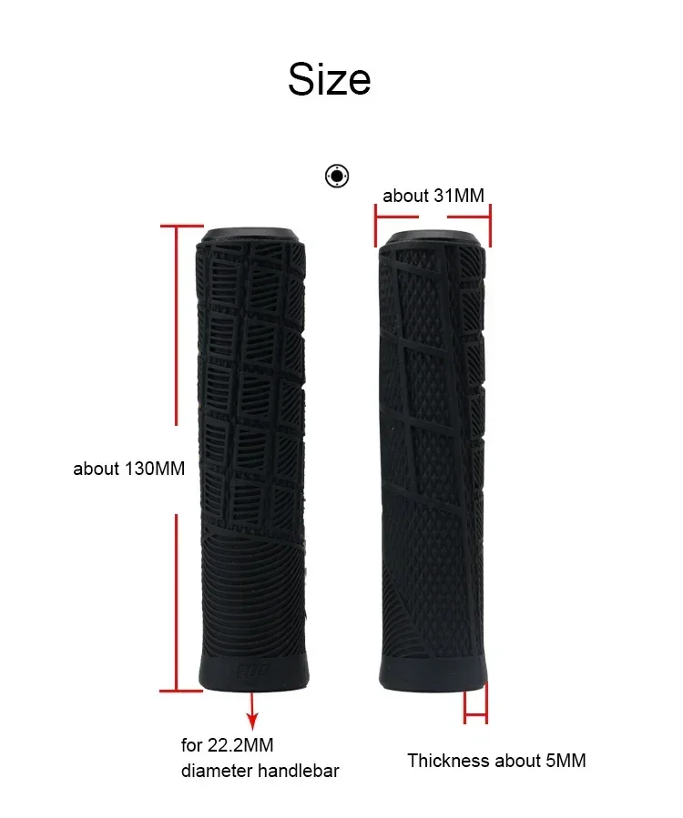 Motorcycle Grips ODI Silicone Bike Handlebar Grips MTB Anti Slip Bicycle Handlebar Cover