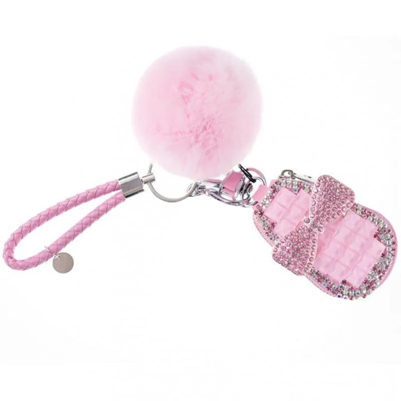 Car Key Case Diamond-studded pendant cute creative universal keychain ornament Bag case Porta Chave Purse Funda Llave Key Holder key case key holder key organizer key purse