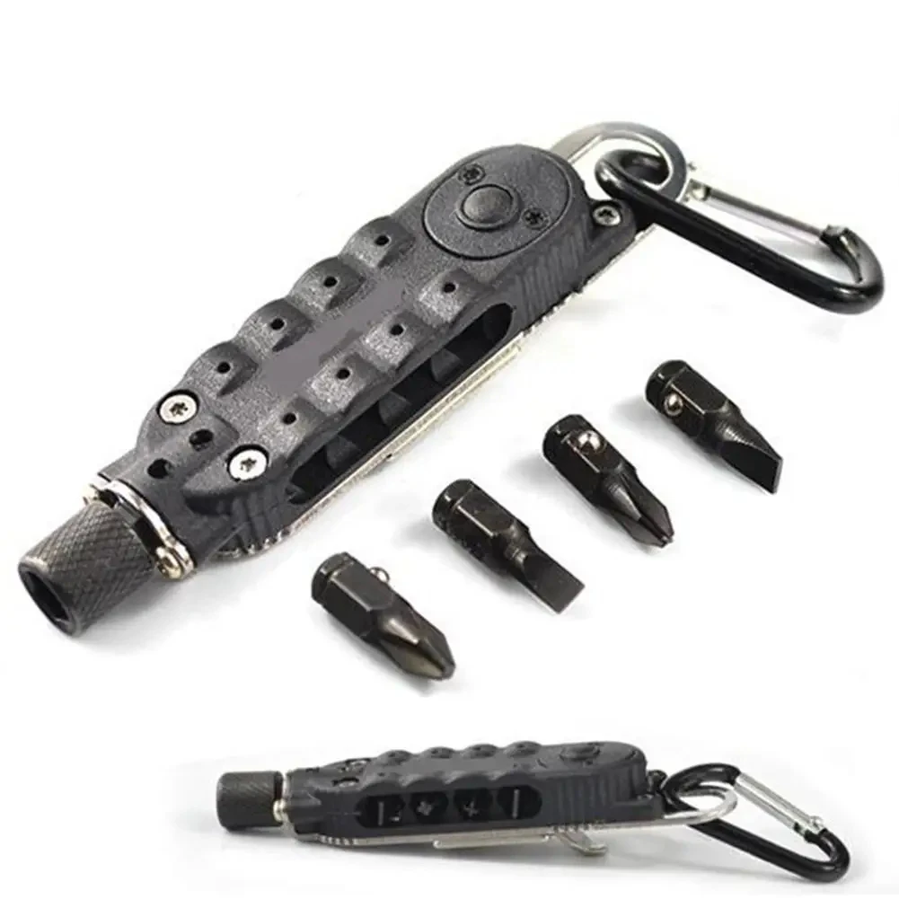 Multifunctional Mini Screwdriver Outdoor EDC Keychain Shape Screwdrivers Portable Steel Repair Tool 2030
