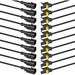 Waterproof Quick Disconnect Automotive Electrical Wire Connectors, Pack of 10 (10pcs)