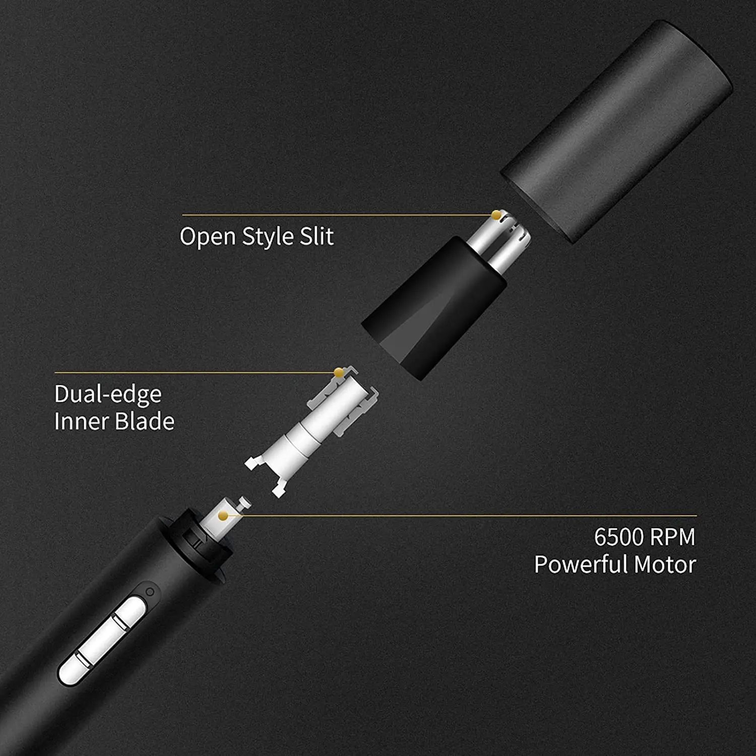Hair Trimmer Xiaomi Mijia Electric Nose Ear Hair Trimmer for Men Painless Rechargeable Sideburns Eyebrows Beard 3 in 1 Hair Clipper Shaver
