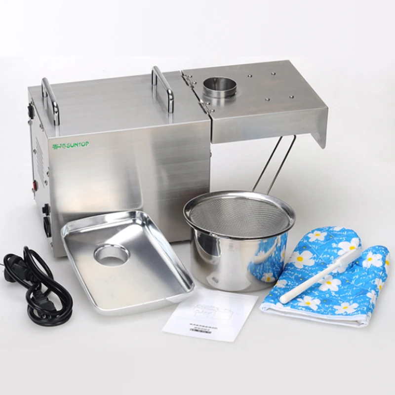 Home Oil Press Machine 1500W Cold Press Stainless Steel Flaxseed Peanut Almond Oil Pressers Machine Oil Extractor 220V/110V hot 2