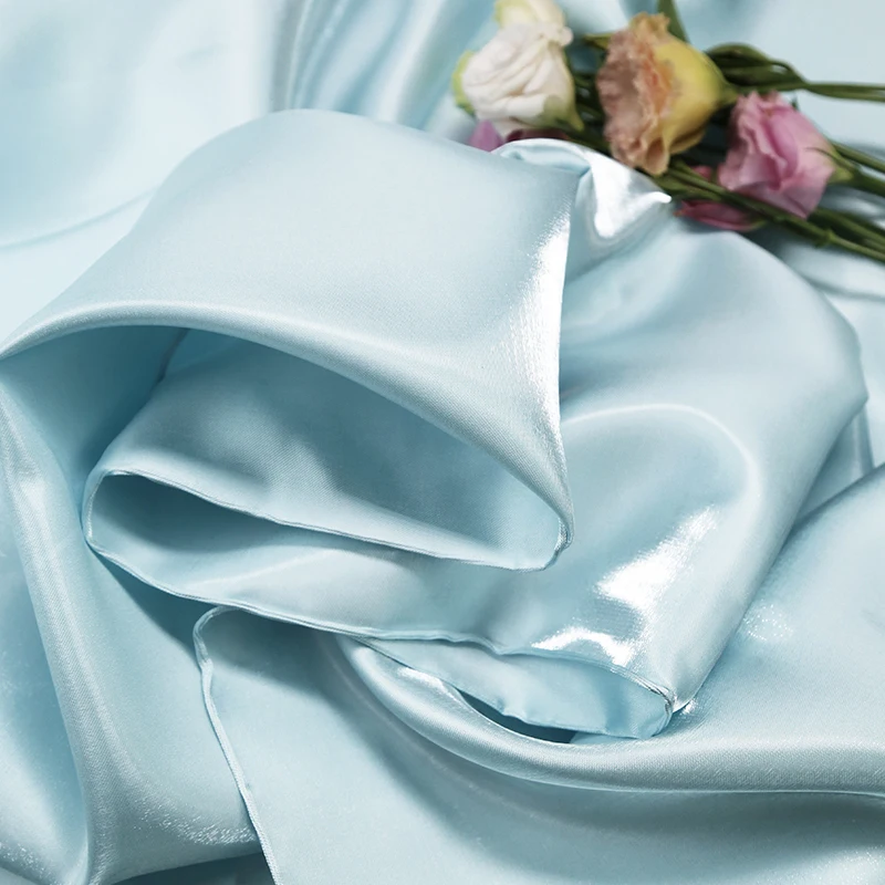 Sewing Fabric Shimmering Organza Drape Silky Crystal Silk Satin For Sewing Lady Sexy Dress Pajamas Skirt Shirt Material