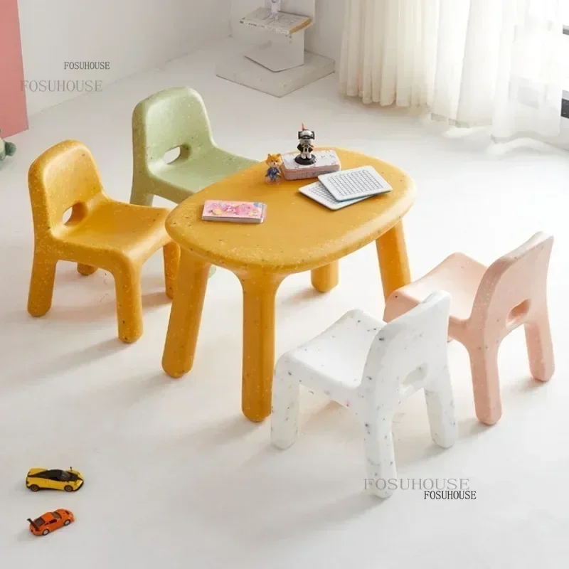 Modern Children's Tables Peanut Table Kindergarten Home Plastic Desk and Chair Set Early Education Study Writing Toy Table e