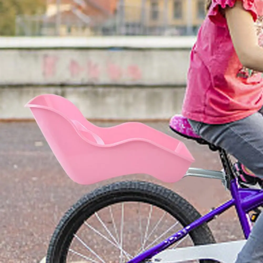 Description Picture 2 of item1pcs Kids Bike Seat Post Doll Seat With Entrainment Pink Baby Doll Cycle Seat Decorate Attachment For Dolls Toys Accessories
