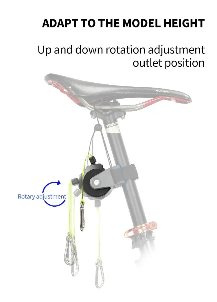 Neue Fahrrad Abschleppseil Flexible Versenkbare Fahrrad Traktor Mountainbike Eltern-kind-Zug Seil Abschleppen Anhänger Outdoor Radfahren Werkzeuge – Detail 5
