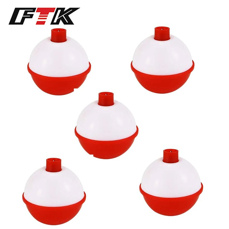 Ftk 5Pcs Float Ball Fishing Float Snap Hard Abs Fishing Bobber 3.8Cm 5.2G Pulsante Boa Galleggia Perfetto Strumento Galleggiante