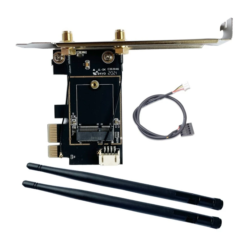 

PCIE Wi-Fi адаптер для беспроводной сетевой карты M2 NGFF преобразователь Bluetooth для настольного ПК Wi-Fi 8260 8265NGW AX200 9260 7265