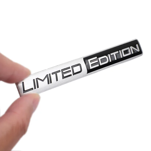 Black Edition Gel Emblem 2x Black Edition 3D Domed Gel Emblem Stickers – Chrome Car Badges, Waterproof Decals Men's 3D Emblem