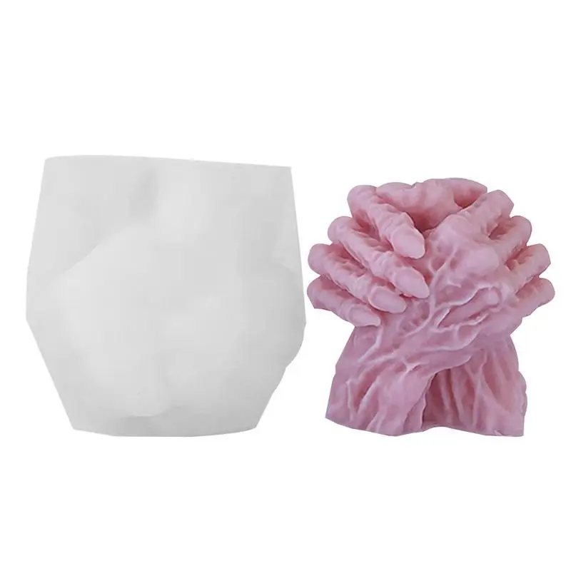 Muffa Della Candela Della Tenuta Della Mano 3D Stampi In Silicone Per Il Wrestling Del Braccio Stampo In Silicone Per Candele A Mano Di Zombie Stampo 