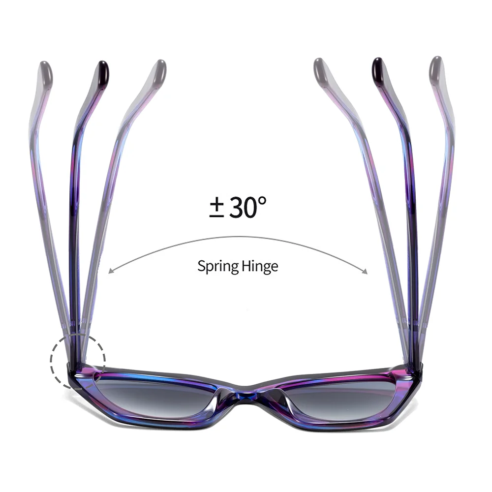 CATERSIDE Mode Unisex Optische Sonnenbrille Acetat Personalisierte Design Rahmen Brillen Outdoor Myopie Gläser UV400 – Detail 3