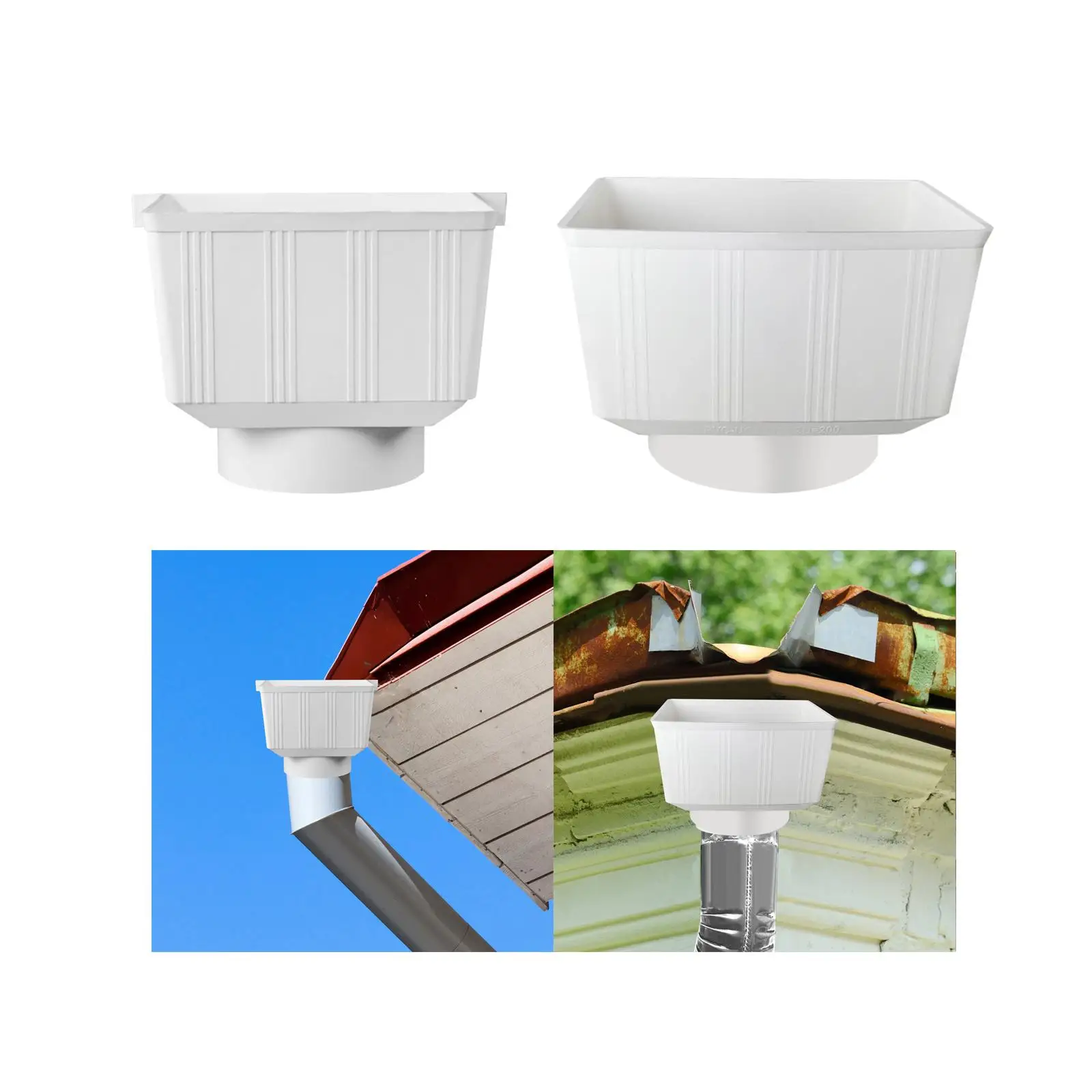 Rainwater Downspout Drainage Connector Rain Downspout Connector Rainwater Diverter Connector for Yard Outdoor Watering