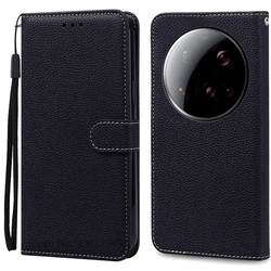 Leather Flip Wallet Phone Case - Premium Cover for Ultra Protection and Style (Black)
