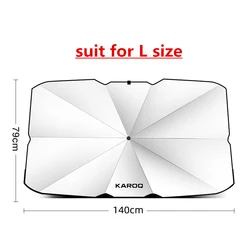 Premium Car Front Glass Sunshade Anti - UV Reflective Cover Accessory (For Kodiaq)