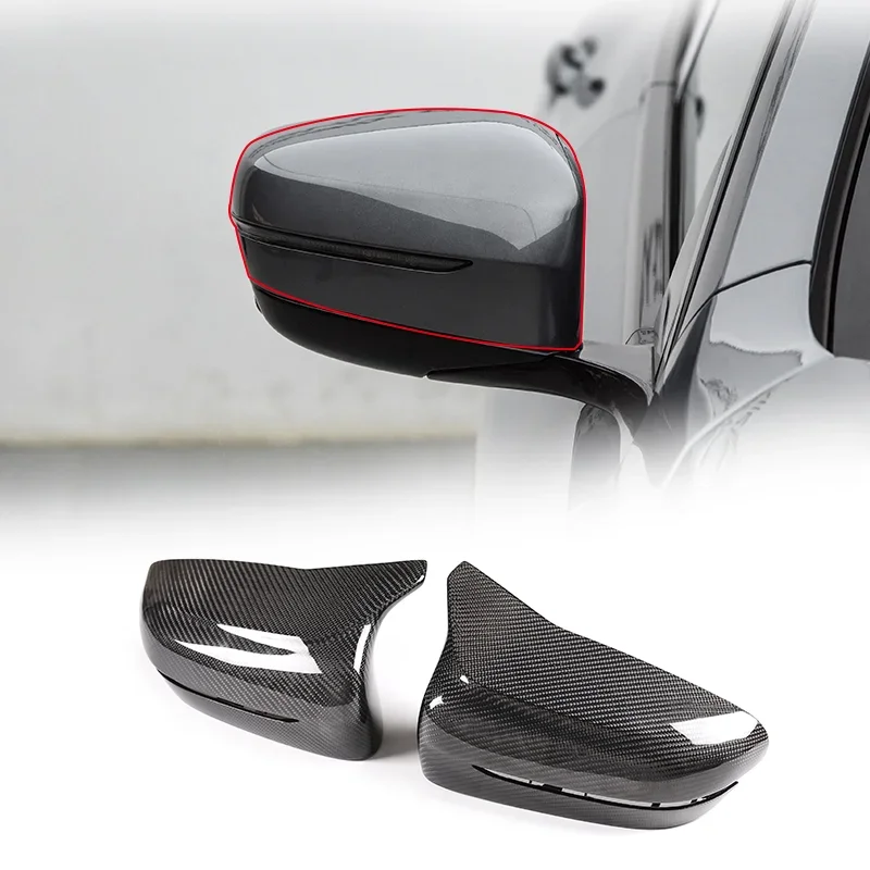 

For BMW new 3/4 /5 / 7 /8 series mirror cover decoration real carbon fiber replacement LHD