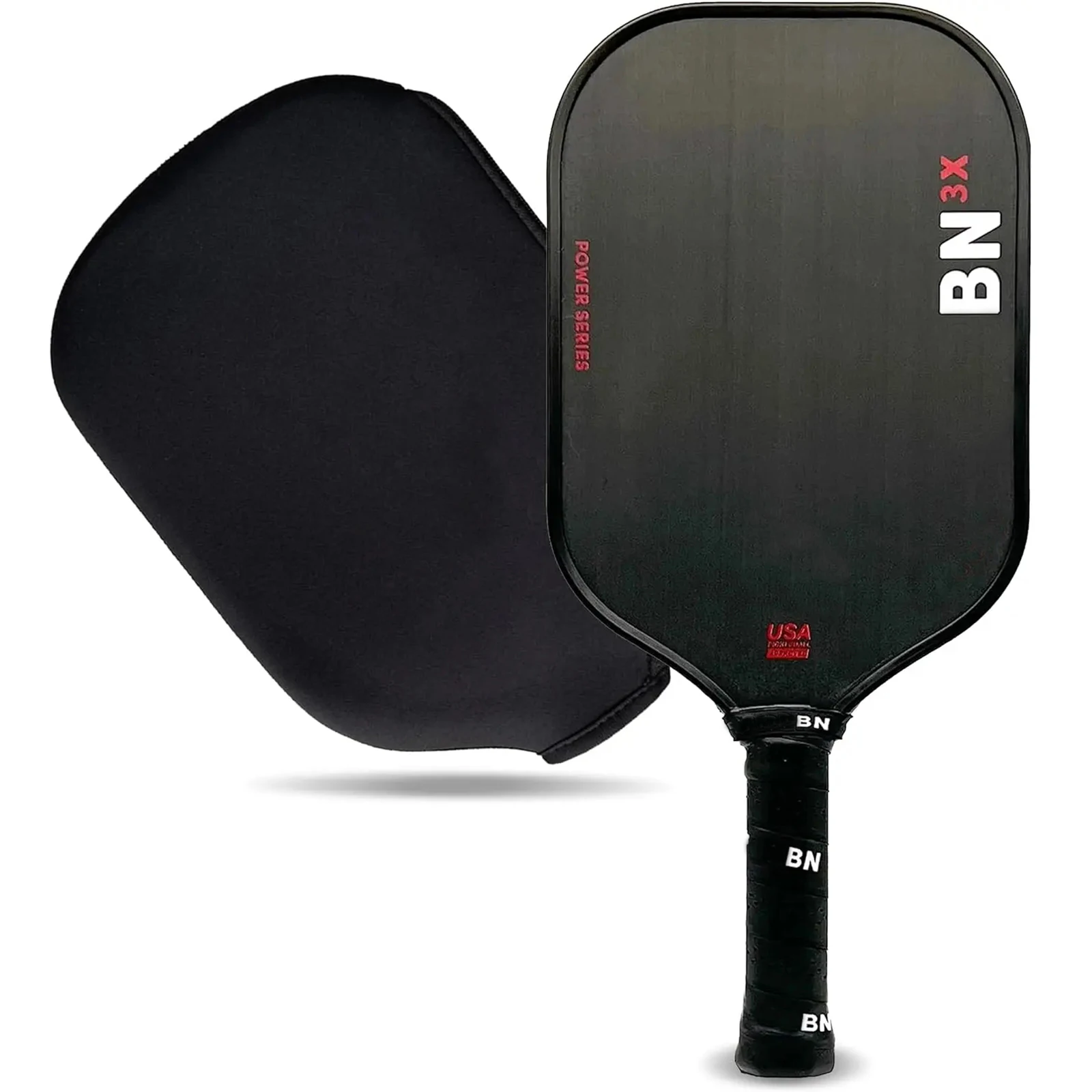 CR-BN 3X Power Series 16mm Pickleball Paddle T700 Toray Carbon Fiber Surface Hybrid Paddle Increased Power & Feel USAPA Approve pickleball paddles set